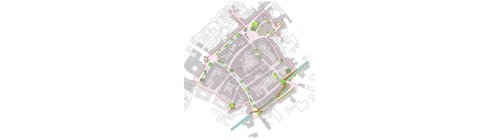 Plan masse - Embellissement du centre-ville